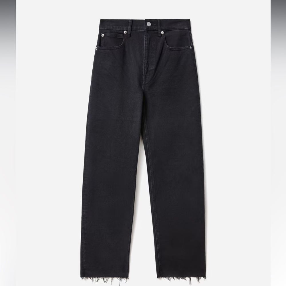 Everlane Organic Cotton Way High Jean in Black